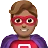 Man Superhero: Medium Skin Tone
