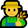 Man Farmer Emoji 👨‍🌾 image - Microsoft Windows 10 Segoe UI Emoji style