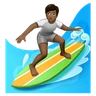Person Surfing: Medium-Dark Skin Tone Emoji 🏄🏾 image - Huawei Harmony OS style
