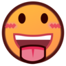 突き出した舌で顔をする Emoji 😛 image - Emojidex style