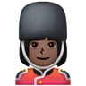 Woman Guard: Dark Skin Tone Emoji 💂🏿‍♀️ image - Samsung style