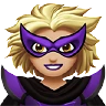 Woman Supervillain: Medium-Light Skin Tone Emoji 🦹🏼‍♀️ image - Apple style