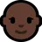 Woman: Dark Skin Tone, Bald