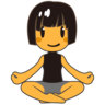 Woman In Lotus Position Emoji 🧘‍♀️ image - Emojidex style