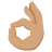 Ok Hand: Medium Skin Tone