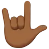 Love-You Gesture: Medium-Dark Skin Tone Emoji 🤟🏾 image - Apple style
