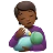 Person Feeding Baby: Medium-Dark Skin Tone