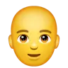 Man: Bald Emoji 👨‍🦲 image - WhatsApp style