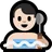 Man In Steamy Room: Light Skin Tone