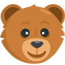 熊脸 Emoji 🐻 image - Facebook Messenger (2016) style