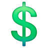 Heavy Dollar Sign Emoji 💲 image - Samsung style