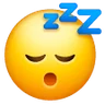 Visage dormant Emoji 😴 image - Samsung style