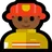 Man Firefighter: Medium-Dark Skin Tone