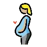Pregnant Woman: Medium-Light Skin Tone Emoji 🤰🏼 image - OpenMoji style