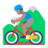 Man Mountain Biking: Medium Skin Tone