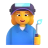 Woman Factory Worker Emoji 👩‍🏭 image - Microsoft 3D Fluent style