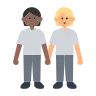 People Holding Hands: Medium-Dark Skin Tone, Medium-Light Skin Tone Emoji 🧑🏾‍🤝‍🧑🏼 image - Tossface style