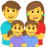 Family: Man, Woman, Girl, Boy Emoji 👨‍👩‍👧‍👦 image - Skype style