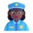 Woman Police Officer: Medium-Dark Skin Tone