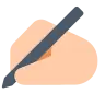 Writing Hand: Light Skin Tone Emoji ✍🏻 image - Tossface style