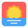 日出 Emoji 🌅 image - Microsoft Classic 2D style
