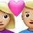 Couple With Heart: Woman, Man, Medium-Light Skin Tone