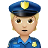 Police Officer: Medium-Light Skin Tone Emoji 👮🏼 image - Apple style