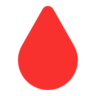 Gota de sangre Emoji 🩸 image - Microsoft Classic 2D style