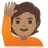 Person Raising Hand: Medium Skin Tone