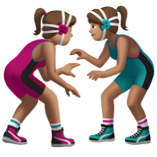 Women Wrestling: Medium Skin Tone