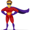 Man Superhero Emoji 🦸‍♂️ image - Skype style