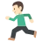 Person Running: Light Skin Tone