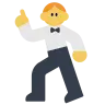 Człowiek tańczy Emoji 🕺 image - Tossface style