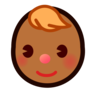 Baby: Medium-Dark Skin Tone Emoji 👶🏾 image - Emojidex style