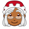 Mrs. Claus: Medium-Dark Skin Tone Emoji 🤶🏾 image - Emojidex style