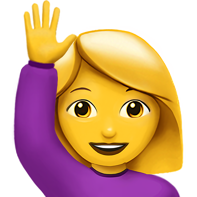 Woman Raising Hand