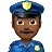 Man Police Officer: Medium-Dark Skin Tone