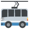 무궤도 전차 Emoji 🚎 image - EmojiTwo style