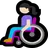 Woman In Manual Wheelchair: Light Skin Tone