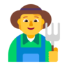 Farmer Emoji 🧑‍🌾 image - Microsoft Classic 2D style