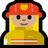 Woman Firefighter: Medium-Light Skin Tone
