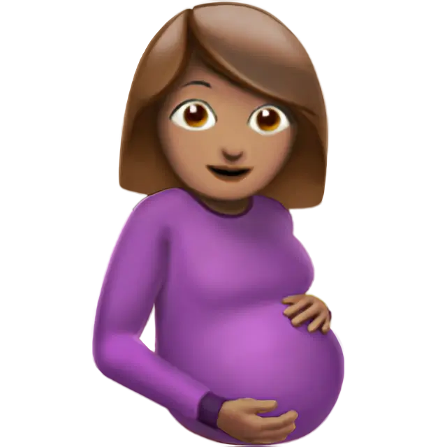 Pregnant Woman: Medium Skin Tone