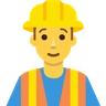 Trabalhador da construção Emoji 👷 image - Skype style