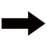 实心向右箭头 Emoji ➡ image - Emojidex style