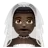 Man With Veil: Dark Skin Tone