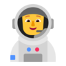 Astronaut Emoji 🧑‍🚀 image - Microsoft Classic 2D style