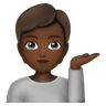 Person Tipping Hand: Medium-Dark Skin Tone Emoji 💁🏾 image - Huawei Harmony OS style