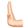 Leftwards Pushing Hand: Light Skin Tone Emoji 🫷🏻 image - Huawei Harmony OS style