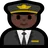 Man Pilot: Dark Skin Tone