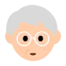 Older Person: Light Skin Tone Emoji 🧓🏻 image - Tossface style